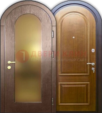 Металлическая арочная дверь ДА-12 в банк в Талдоме