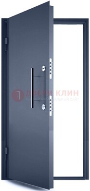Черная металлическая бронированная дверь ДБ-1 в Оренбурге