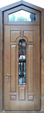 Железная дверь Винорит с фрамугой для частного дома ДФГ-34 в Оренбурге
