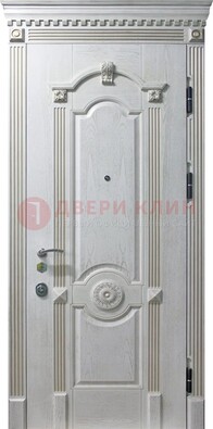 Белая дверь с МДФ ДМ-525 в Оренбурге