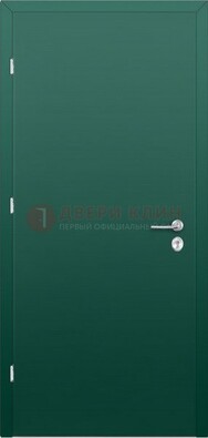 Зеленая стальная дверь с нитроэмалью ДН-6 в Оренбурге