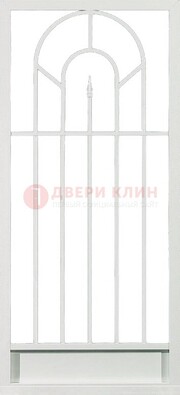 Стальная решетчатая дверь в белом цвете с пикой ДР-11 в Оренбурге
