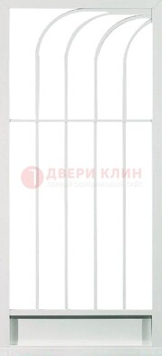 Белая металлическая решетчатая дверь ДР-17 в Оренбурге