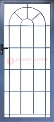 Синяя металлическая решетчатая дверь ДР-28 в Оренбурге
