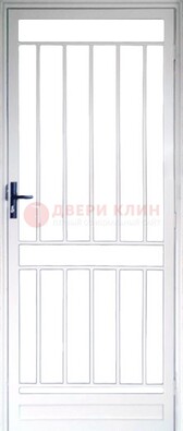 Железная решетчатая дверь белая ДР-32 в Оренбурге