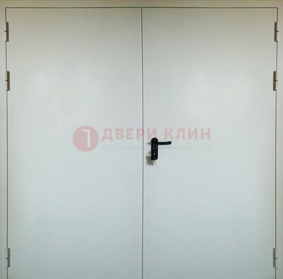 Белая металлическая техническая дверь ДТ-8 в Оренбурге