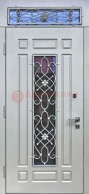 Темная железная дверь с виноритом ДВТ-12 в Красногорске