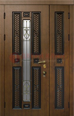Полуторная входная дверь с виноритом ДВТ-169 в Оренбурге