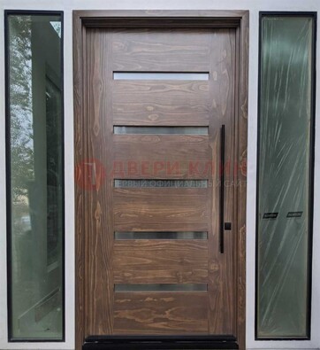 Железная дверь с виноритом и фрамугами ДВТ-189 в Оренбурге