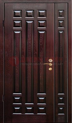 Коричневая металлическая дверь с виноритом ДВТ-20 в Оренбурге