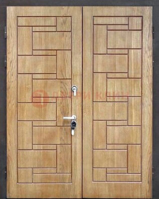 Светло-коричневая стальная дверь с виноритом ДВТ-245 в Оренбурге