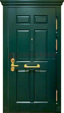 Классическая зеленая дверь с виноритом на улицу ДВТ-248 в Оренбурге
