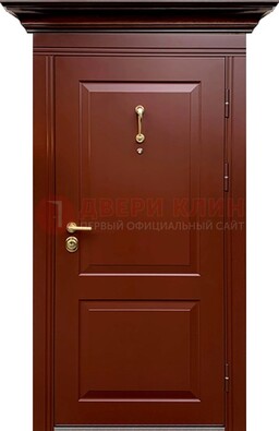 Красная железная дверь винорит для частного дома ДВТ-251 в Оренбурге